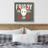 Vrijdag 13 | Wapens kruiskopmasker Canvas Afdruk (Insitu (Slaapkamer))