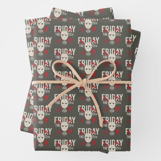 Vrijdag 13 | Wapens kruiskopmasker Inpakpapier Vel (In situ)