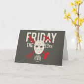 Vrijdag 13 | Wapens kruiskopmasker Kaart (Gele Bloem)