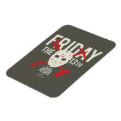 Vrijdag 13 | Wapens kruiskopmasker Magneet (Linkerzijde)