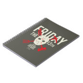 Vrijdag 13 | Wapens kruiskopmasker Notitieboek (Linkerzijde)