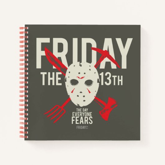 Vrijdag 13 | Wapens kruiskopmasker Notitieboek (Voorkant)