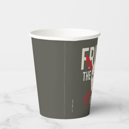 Vrijdag 13 | Wapens kruiskopmasker Papieren Bekers (Rechts)