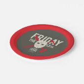 Vrijdag 13 | Wapens kruiskopmasker Papieren Bordje (Gekanteld)