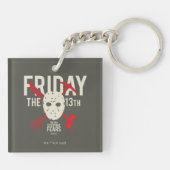 Vrijdag 13 | Wapens kruiskopmasker Sleutelhanger (Achterkant)