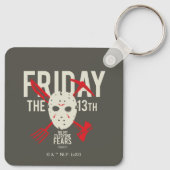 Vrijdag 13 | Wapens kruiskopmasker Sleutelhanger (Achterkant)