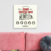 Vrijdag 13 | Welkom in het meer van Camp Crystal Canvas Afdruk (Insitu (Woonkamer))