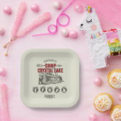 Vrijdag 13 | Welkom in het meer van Camp Crystal Papieren Bordje (Feest)