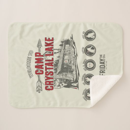 Vrijdag 13 | Welkom in het meer van Camp Crystal Sherpa Deken (Voorkant (horizontaal))