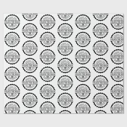 Vrijdag 13e cadeaupapier (Vlak)