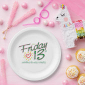 Vrijdag 13e papieren borden bordje (Feest)