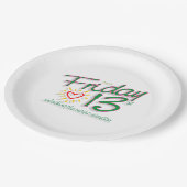 Vrijdag 13e papieren borden papieren bordje (Gekanteld)