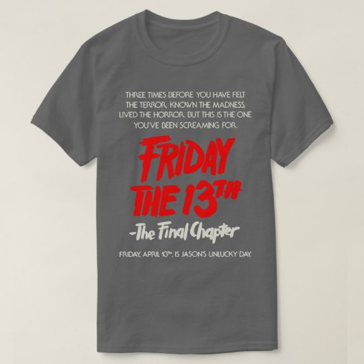 Vrijdag 13e TShirt 1 (Design voorkant)