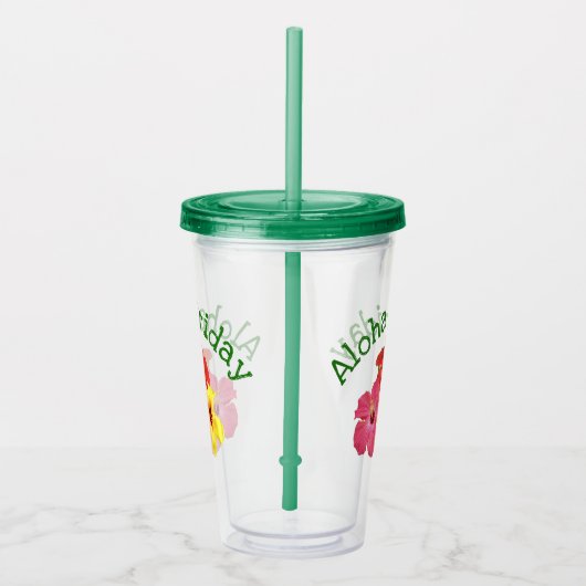 Vrijdag Aloha Acryl Drinkbeker (Rechts)