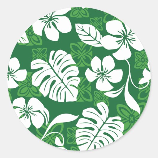 VRIJDAG ALOHA (GROENEN) RONDE STICKER (Voorkant)
