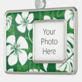 VRIJDAG ALOHA (GROENEN) VERZILVERD OMLIJST ORNAMENT (Links)