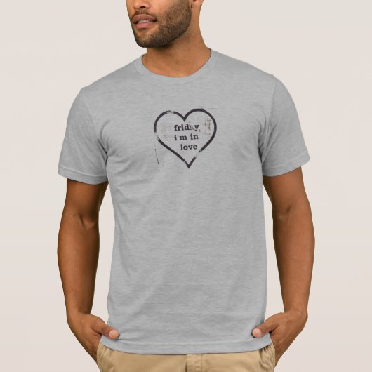 Vrijdag ben ik verliefd op T-shirt (Voorkant)