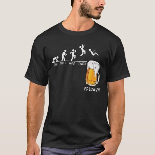 Vrijdag Bier T-shirt (Voorkant)