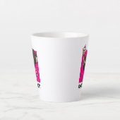 Vrijdag Citaat Grappig Dansfeest Struisvogel Carto Latte Mok (Voorkant)