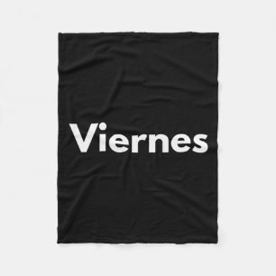 Vrijdag Dagen Van De Week Español Spaanse Taal Fleece Deken