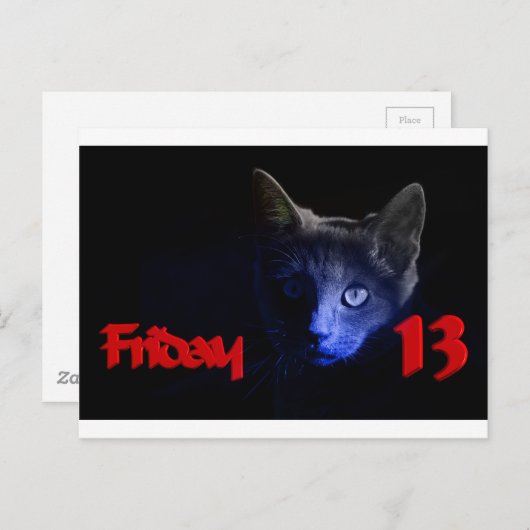 vrijdag de 13de briefkaart (Voorkant / Achterkant)