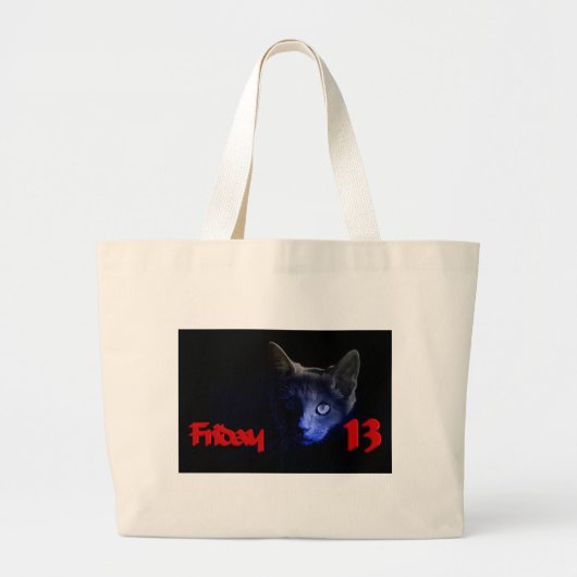 vrijdag de 13de grote tote bag (Voorkant)