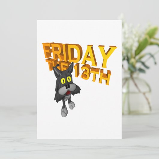 Vrijdag De 13de Kaart (Staand voorkant)