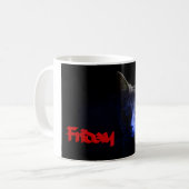 vrijdag de 13de koffiemok (Voorkant links)