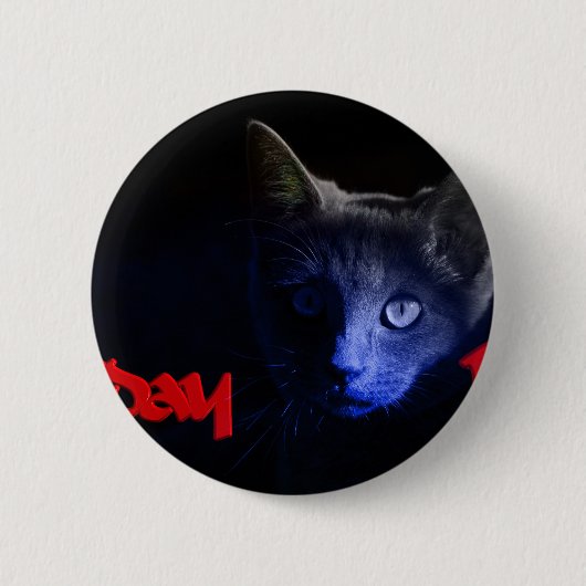 vrijdag de 13de ronde button 5,7 cm (Voorkant)
