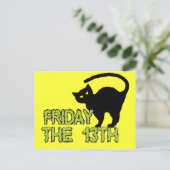 Vrijdag De 13de - Slechte Luck Day Superstition Briefkaart (Staand voorkant)