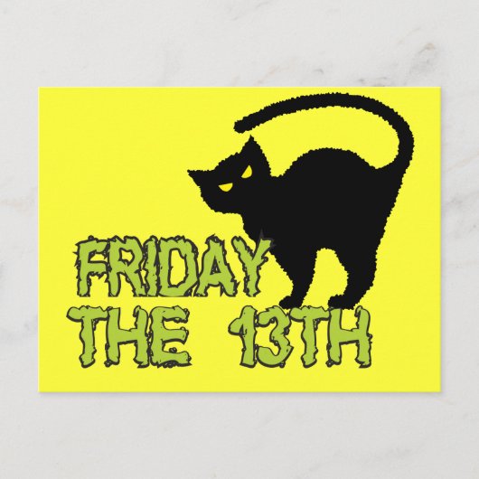 Vrijdag De 13de - Slechte Luck Day Superstition Briefkaart (Voorkant)