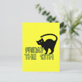 Vrijdag De 13de - Slechte Luck Day Superstition Briefkaart (Staand voorkant)
