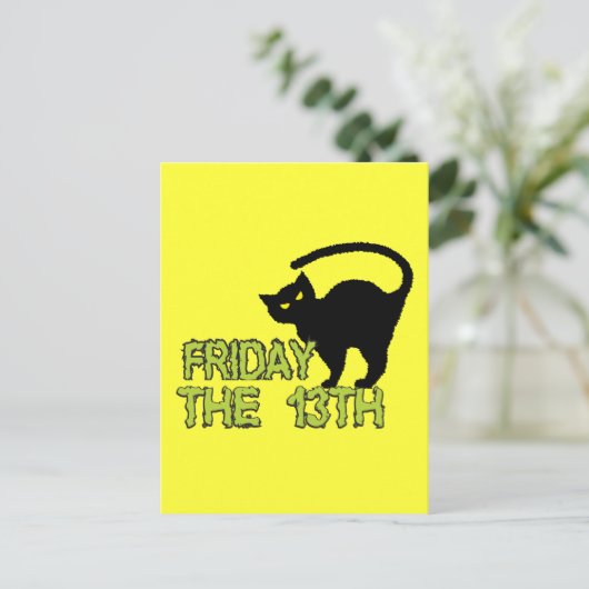 Vrijdag De 13de - Slechte Luck Day Superstition Briefkaart (Staand voorkant)