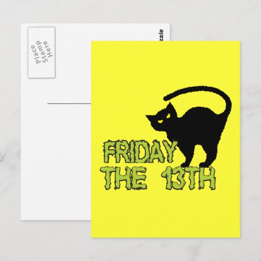 Vrijdag De 13de - Slechte Luck Day Superstition Briefkaart (Voorkant / Achterkant)