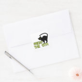 Vrijdag De 13de - Slechte Luck Day Superstition Vierkante Sticker (Envelop)
