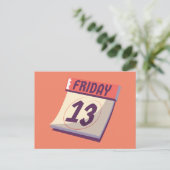 Vrijdag de 13de // Spooky Novelty Briefkaart (Staand voorkant)