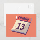 Vrijdag de 13de // Spooky Novelty Briefkaart (Voorkant / Achterkant)