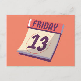 Vrijdag de 13de // Spooky Novelty Briefkaart