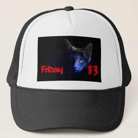 vrijdag de 13de trucker pet (Voorkant)