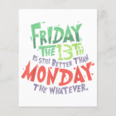Vrijdag de 13e is beter dan maandag de wat dan ook (Voorkant)