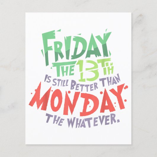 Vrijdag de 13e is beter dan maandag de wat dan ook (Voorkant)