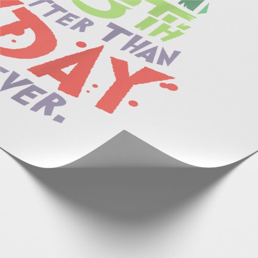 Vrijdag de 13e is beter dan maandag de wat dan ook cadeaupapier (Hoek)