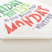 Vrijdag de 13e is beter dan maandag de wat dan ook sherpa deken (3/4)