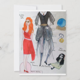 Vrijdag de 13e Paper Doll Kaart