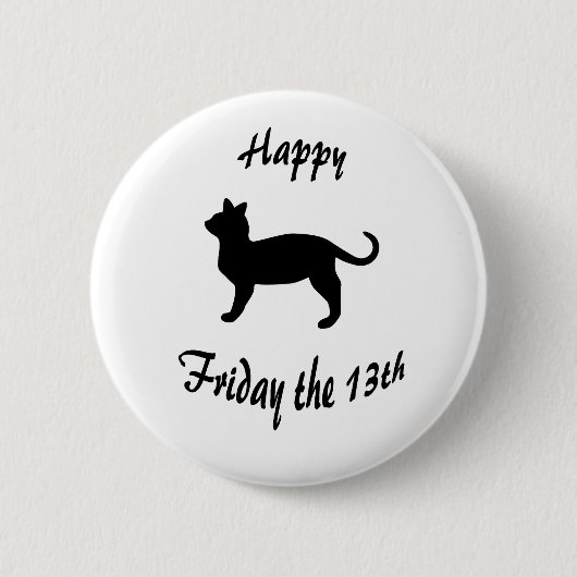 Vrijdag de 13e ronde button 5,7 cm (Voorkant)