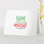 Vrijdag de dertiende is beter dan Maandag de Wat D Kaart (Gele Bloem)