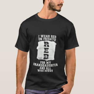 Vrijdag Draag we rood op het leger van vrijdag T-shirt