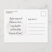 Vrijdag feest witte winter wonderland uitnodiging (Achterkant)