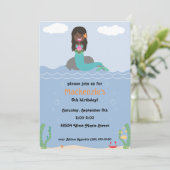 Vrijdag feestdag voor zeemeermin - donker/donker kaart (Staand voorkant)