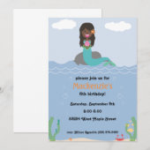 Vrijdag feestdag voor zeemeermin - donker/donker kaart (Voorkant / Achterkant)